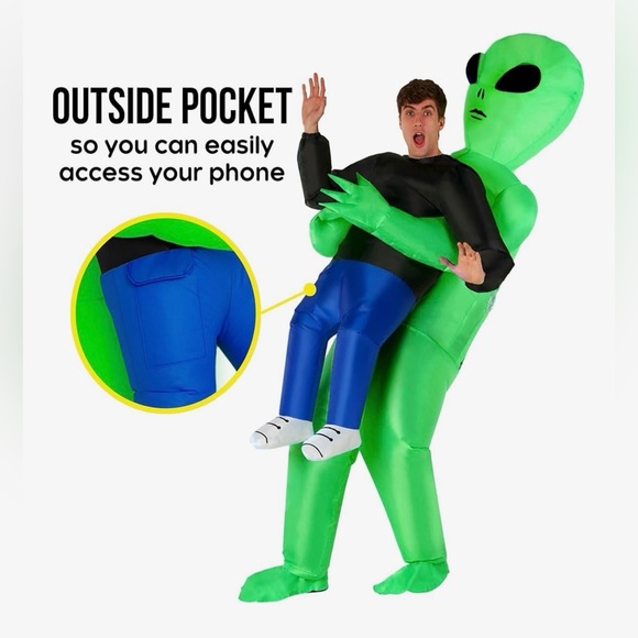 Inflatable Alien Costume for Adults - Picture 3 of 5